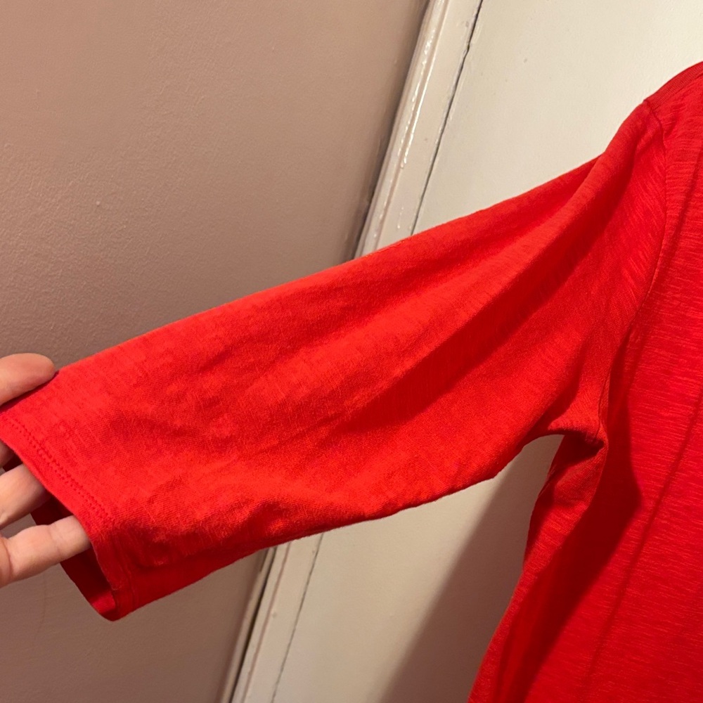 Banana Republic Vibrant Red Long Sleeve Dress - Picture 3 of 6